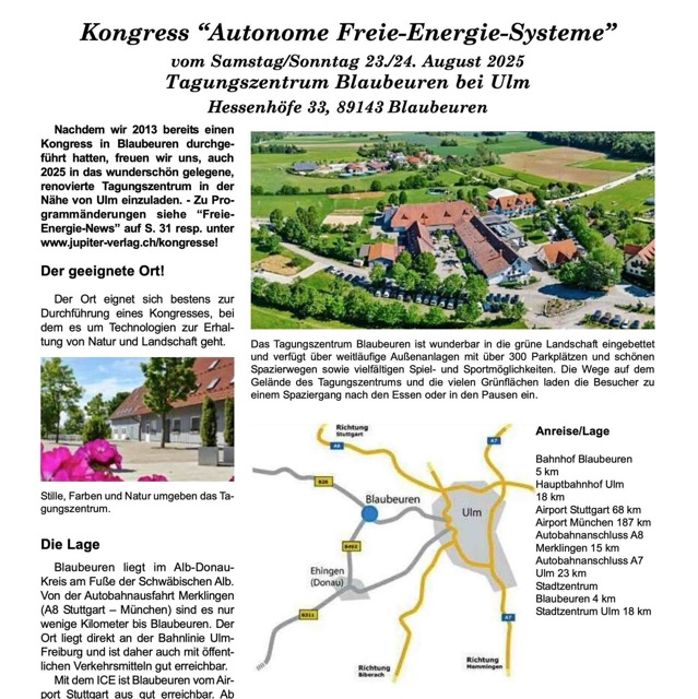 Autonome Freie-Energie-Systeme Kongress