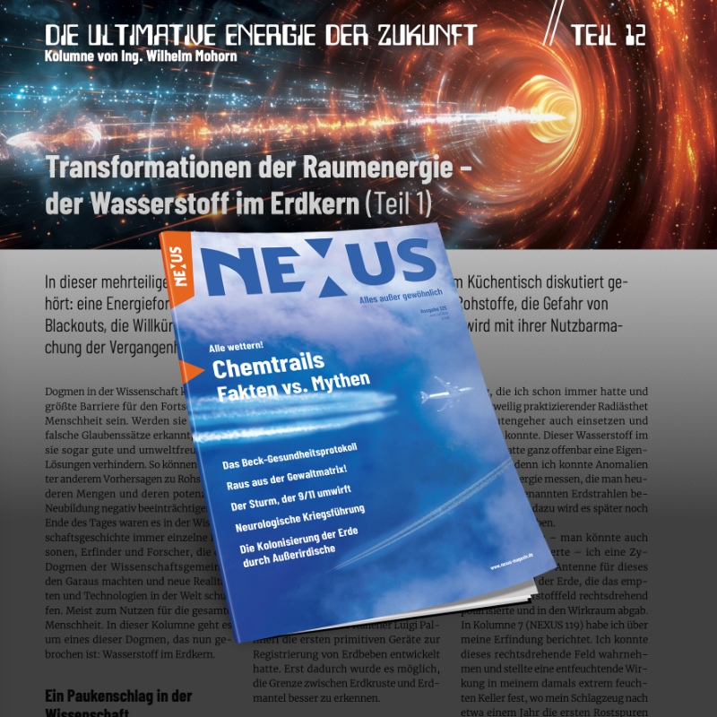 Nexus 125 Artikel Wilhelm Mohorn Teil 12 Titelbild