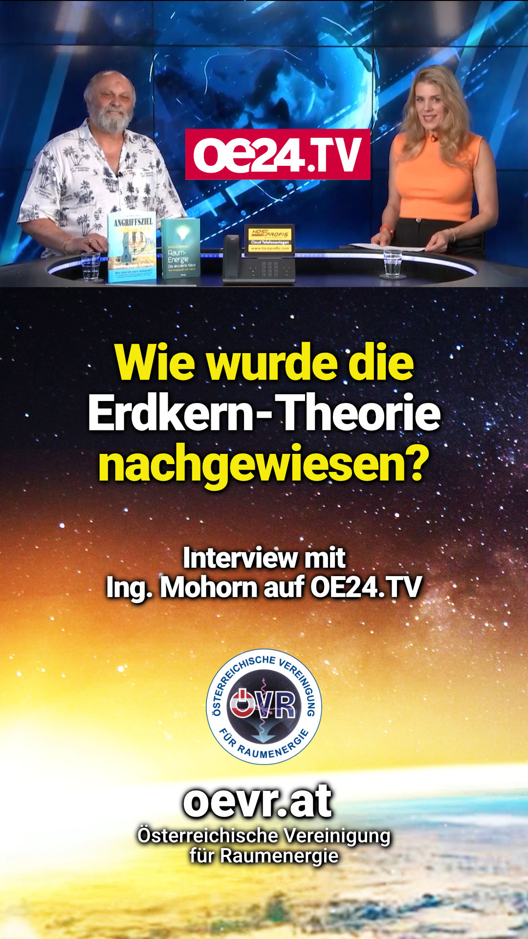 Interview mit Ing. Wilhelm Mohorn auf OE24.TV